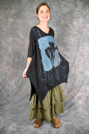 2335 Origami Tunic Black-P