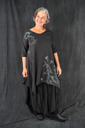 2335 Origami Tunic Black Sand-P