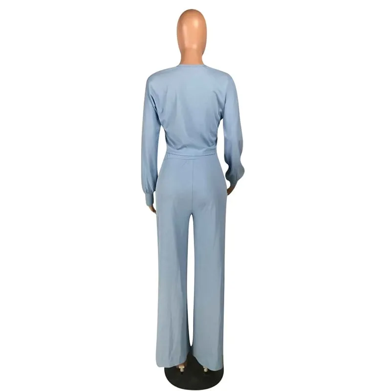 30 Pieces) Knit Solid Color Top And Pants Two Pieces Set