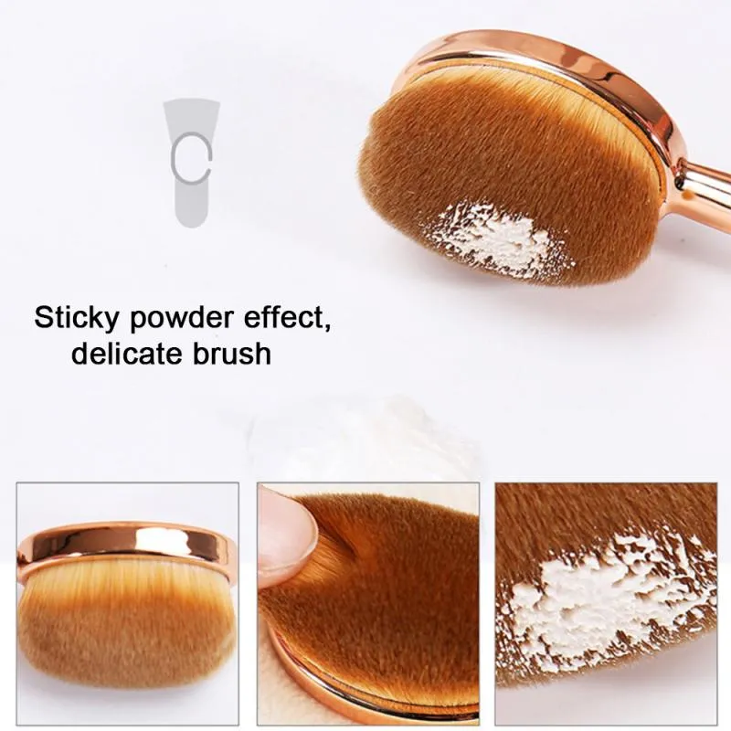 30 Pieces) Oval Makeup Brush Soft Toothbrush