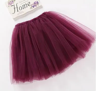 7 colors girls skirts princess lovely tutu skirt 2-10Y kids summer skirt candy color short girls skirt