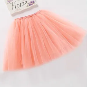 7 colors girls skirts princess lovely tutu skirt 2-10Y kids summer skirt candy color short girls skirt