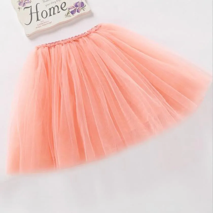 7 colors girls skirts princess lovely tutu skirt 2-10Y kids summer skirt candy color short girls skirt