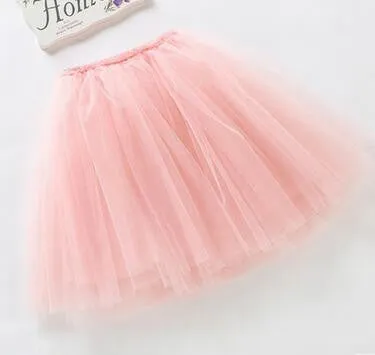 7 colors girls skirts princess lovely tutu skirt 2-10Y kids summer skirt candy color short girls skirt