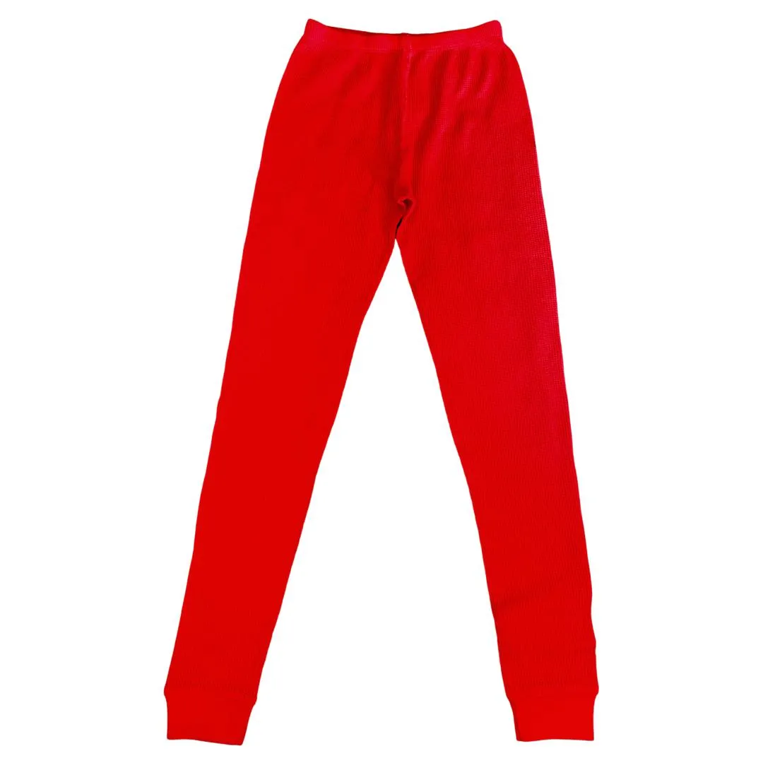Adult's Cherry Red Waffle Set - 1 Left Size S