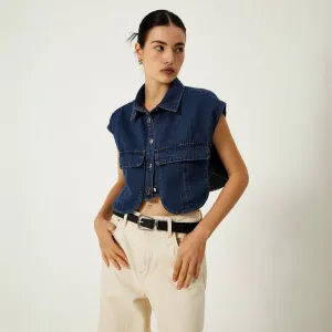 Arielle™ | Minimalist Denim Vest