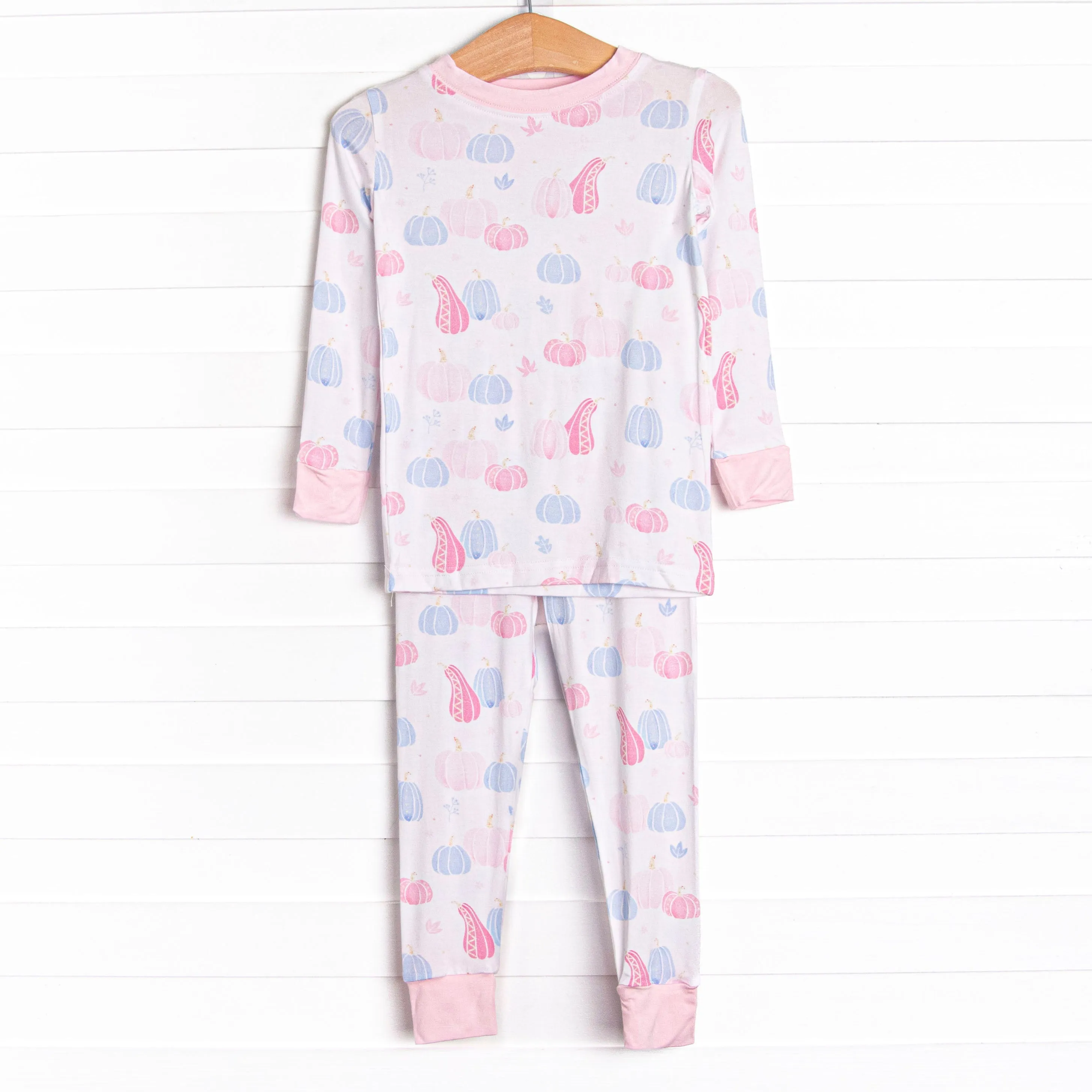 Autumn Aura Bamboo Pajama Set, Pink