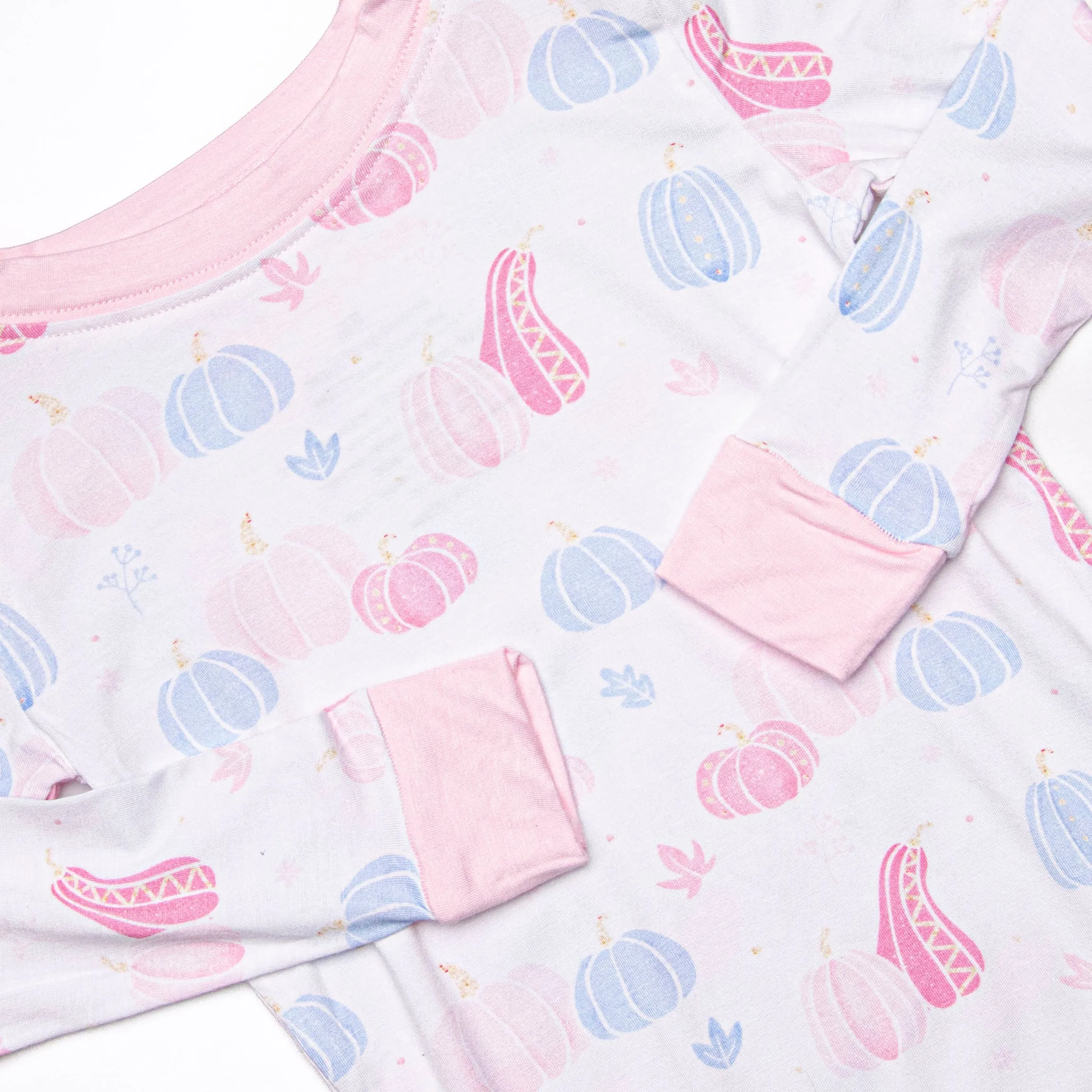 Autumn Aura Bamboo Pajama Set, Pink