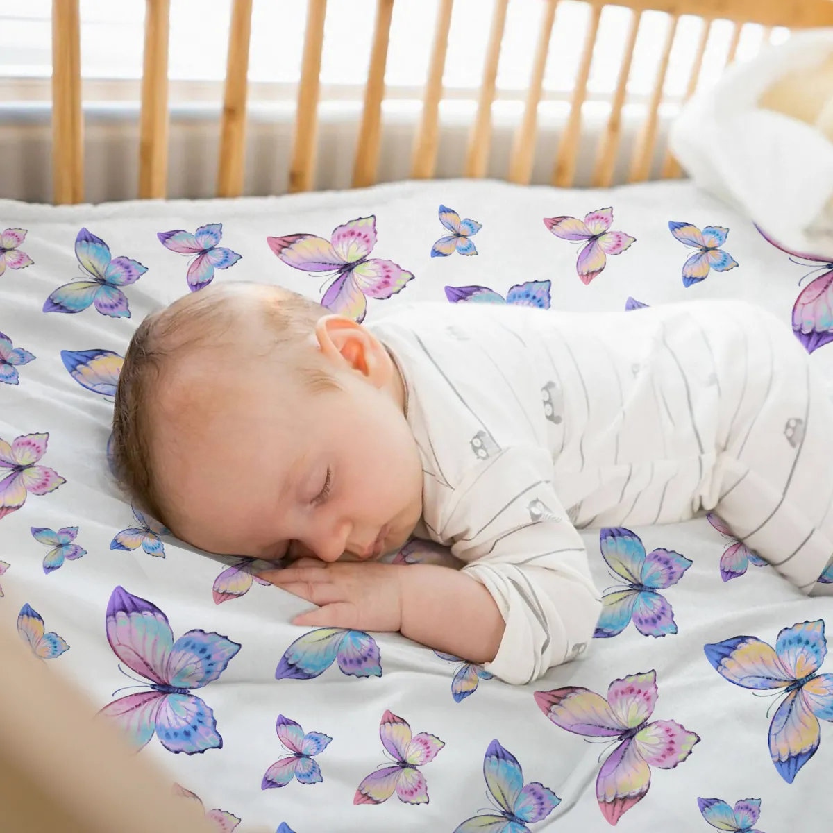 Baby Blankets for Girls 30 x 40 - Kids Throw Fleece Blankets with Layer Dotted Backing - Gifts for Birthday Nursery Newborn Toddler Baby Shower