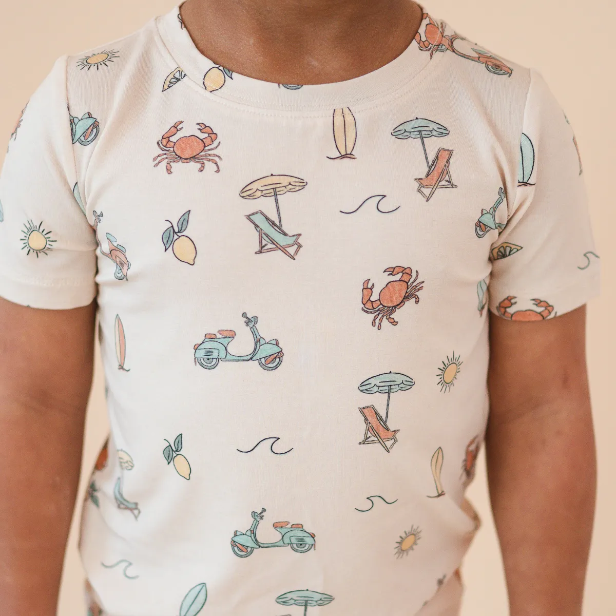 Bamboo Short Sleeve and Shorts 2-Piece Set - Summer Vibes