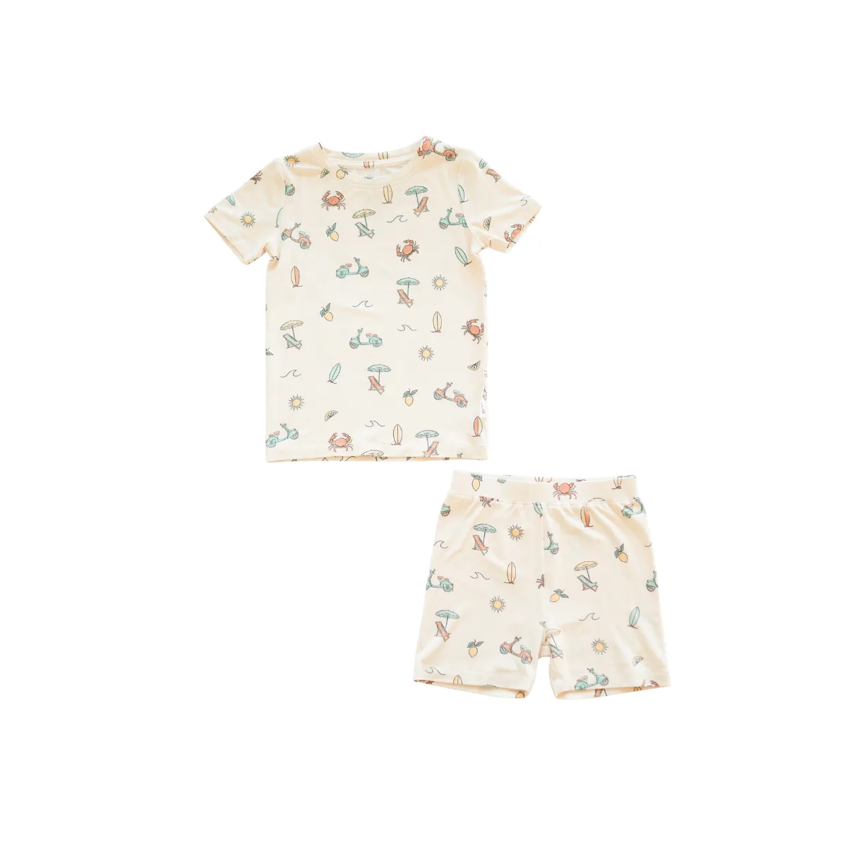 Bamboo Short Sleeve and Shorts 2-Piece Set - Summer Vibes