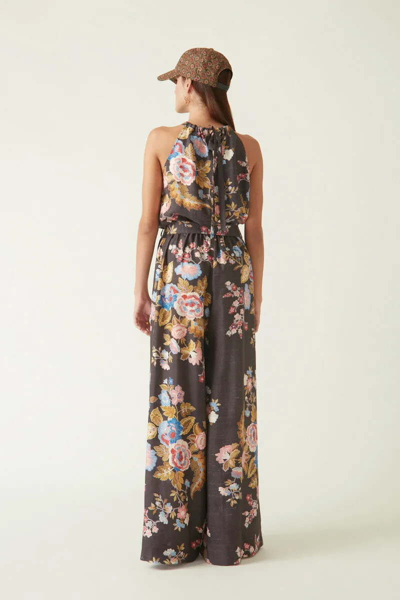 Batur brown printed jumpsuit