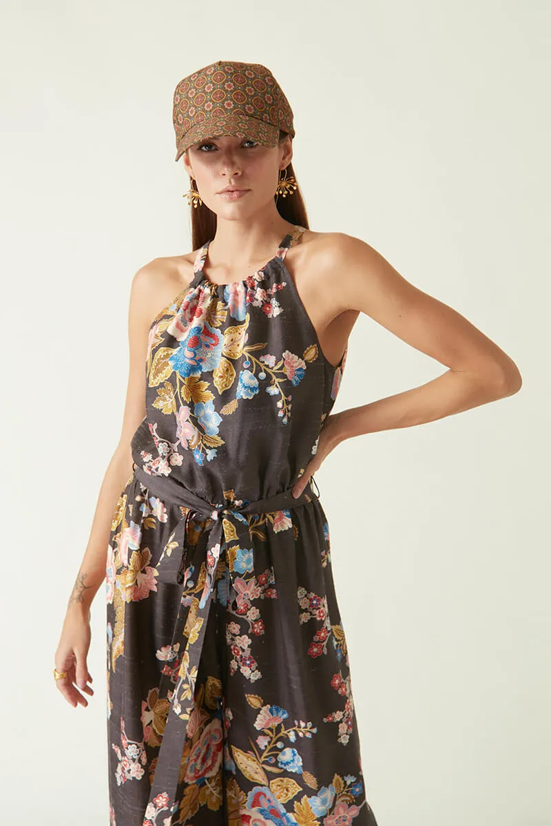 Batur brown printed jumpsuit