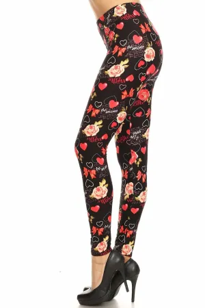 Be Mine Valentine's Day Leggings