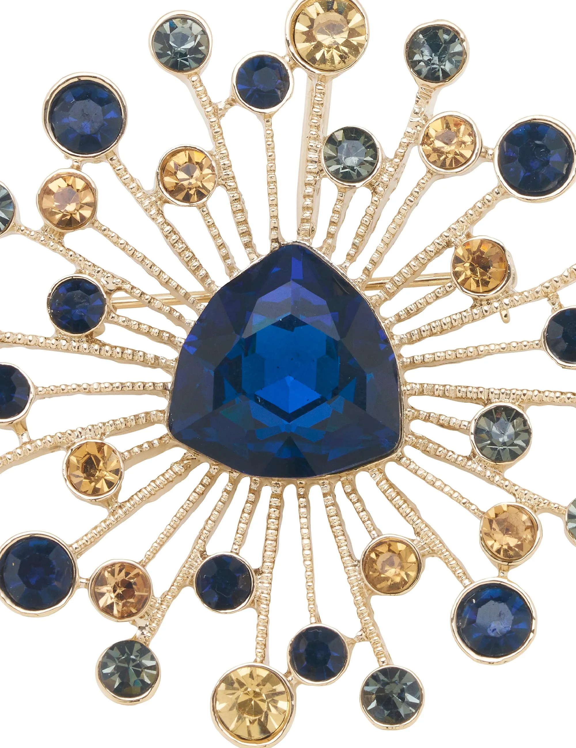 BEAMING STONE SPRAY BROOCH