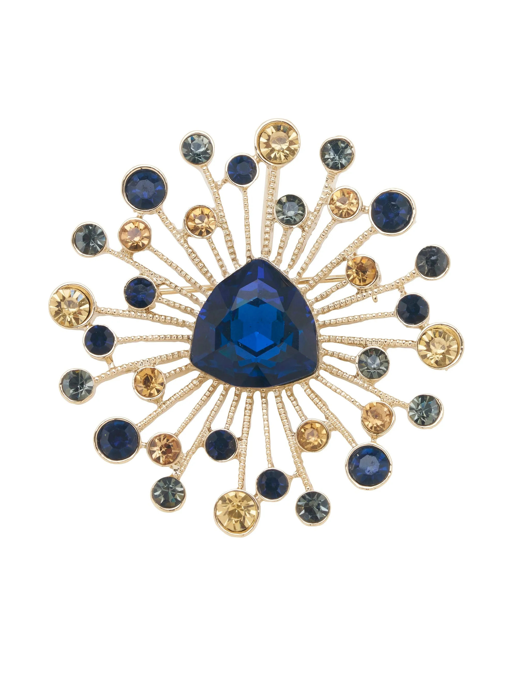 BEAMING STONE SPRAY BROOCH