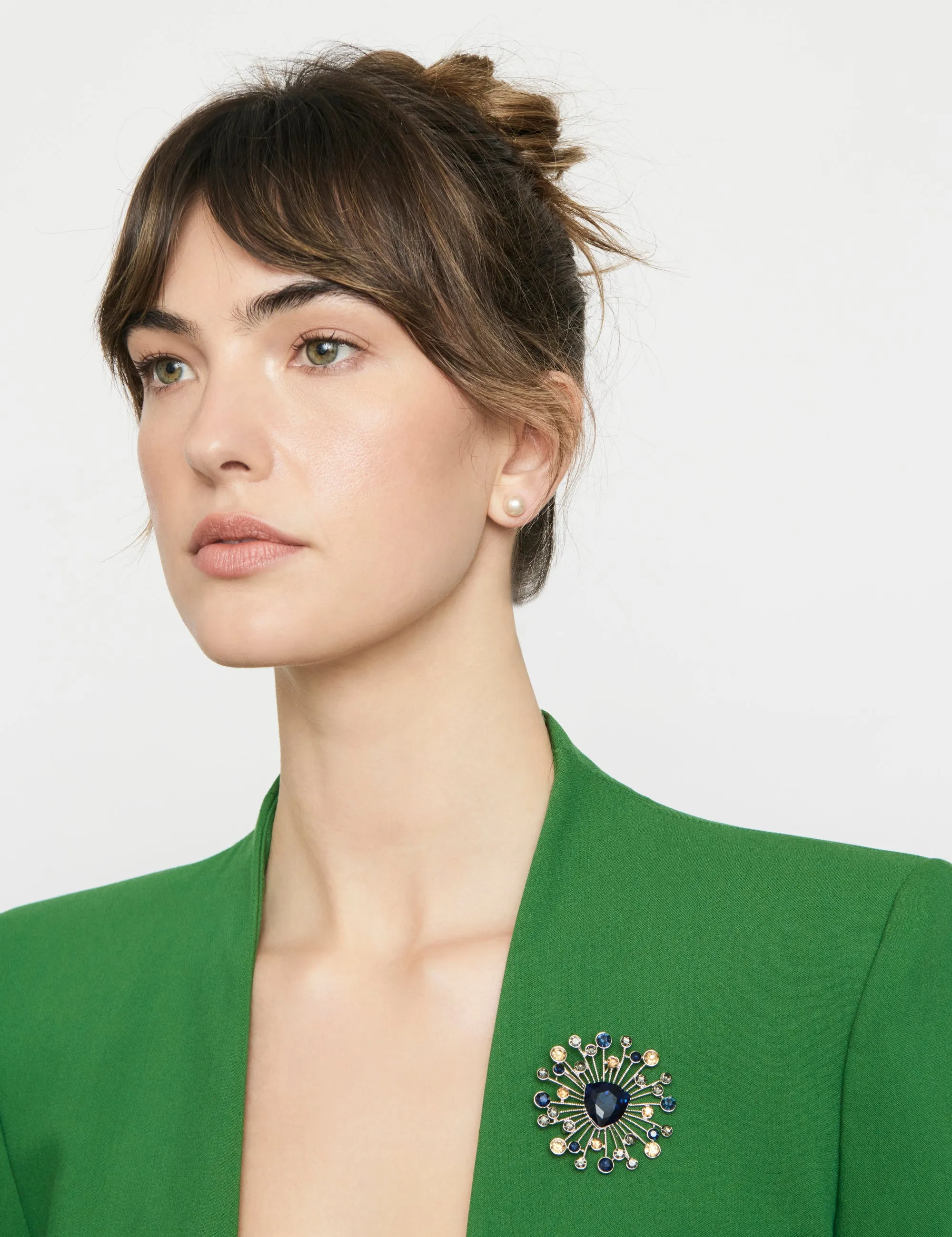 BEAMING STONE SPRAY BROOCH