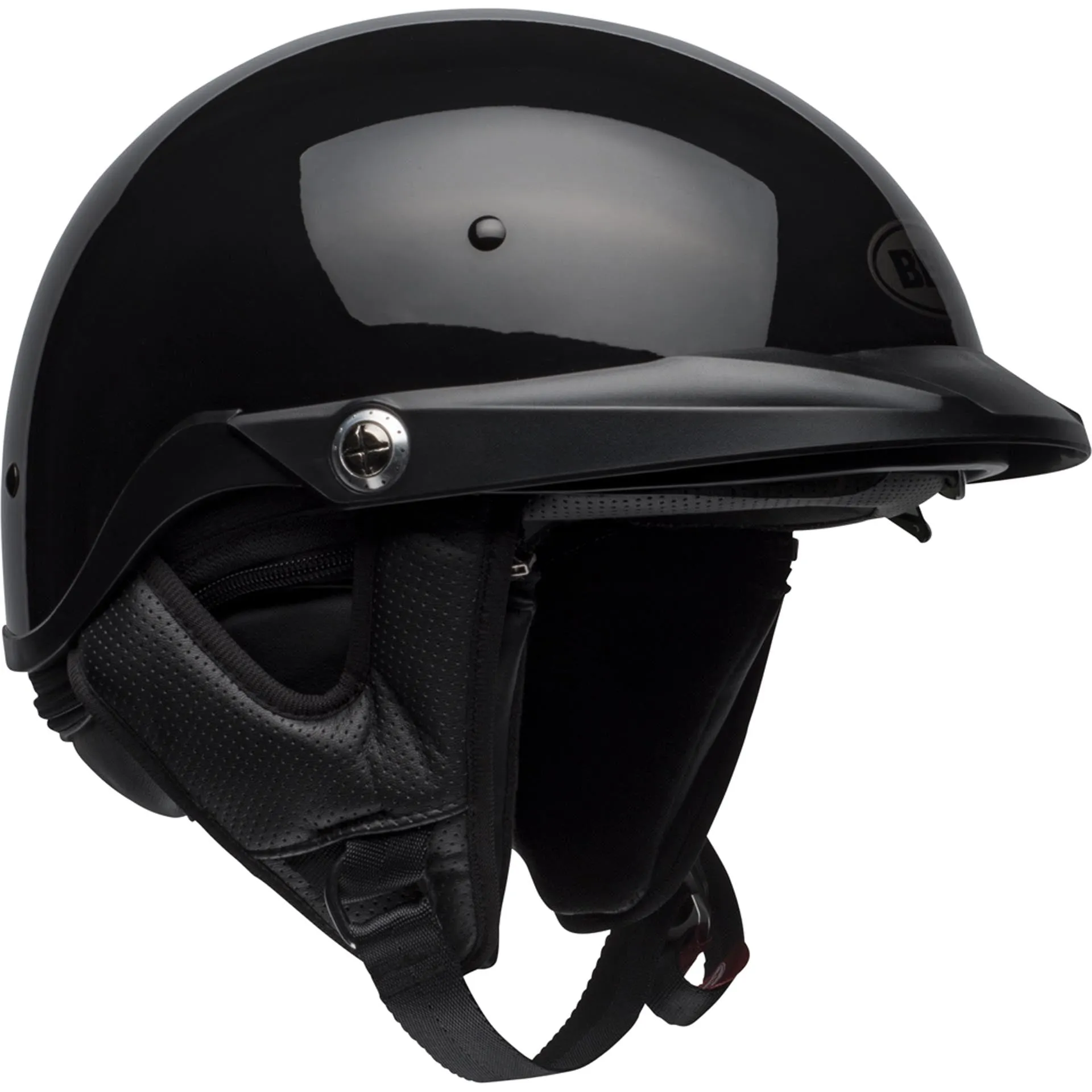 Bell Pit Boss Motorcycle Open Face and 3/4 Helmet Gloss Black