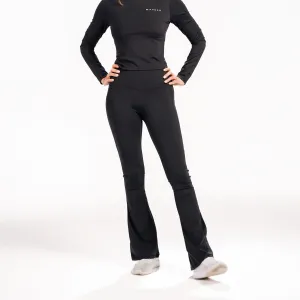 Black Bec Flare Pocket Leggings