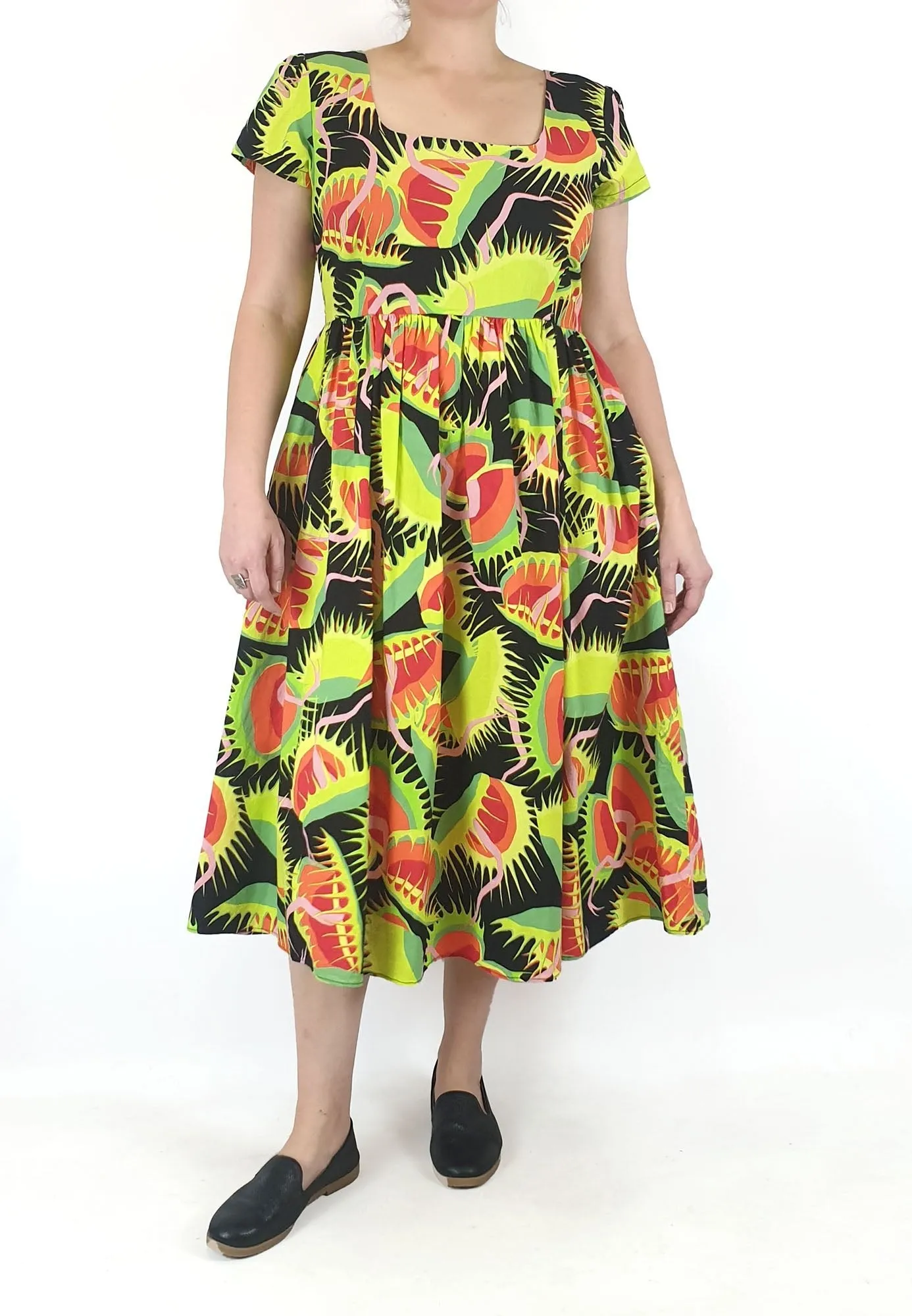 Black Friday venus fly trap print dress size 16