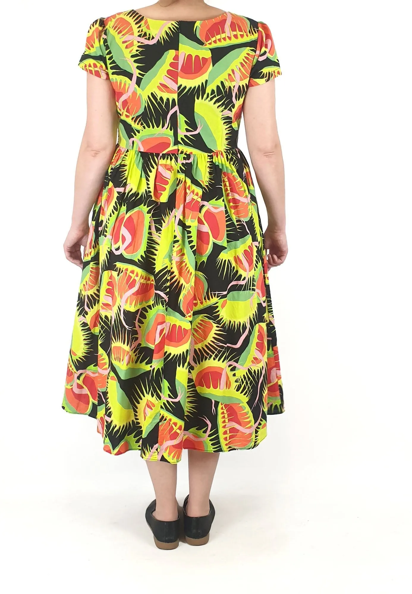 Black Friday venus fly trap print dress size 16
