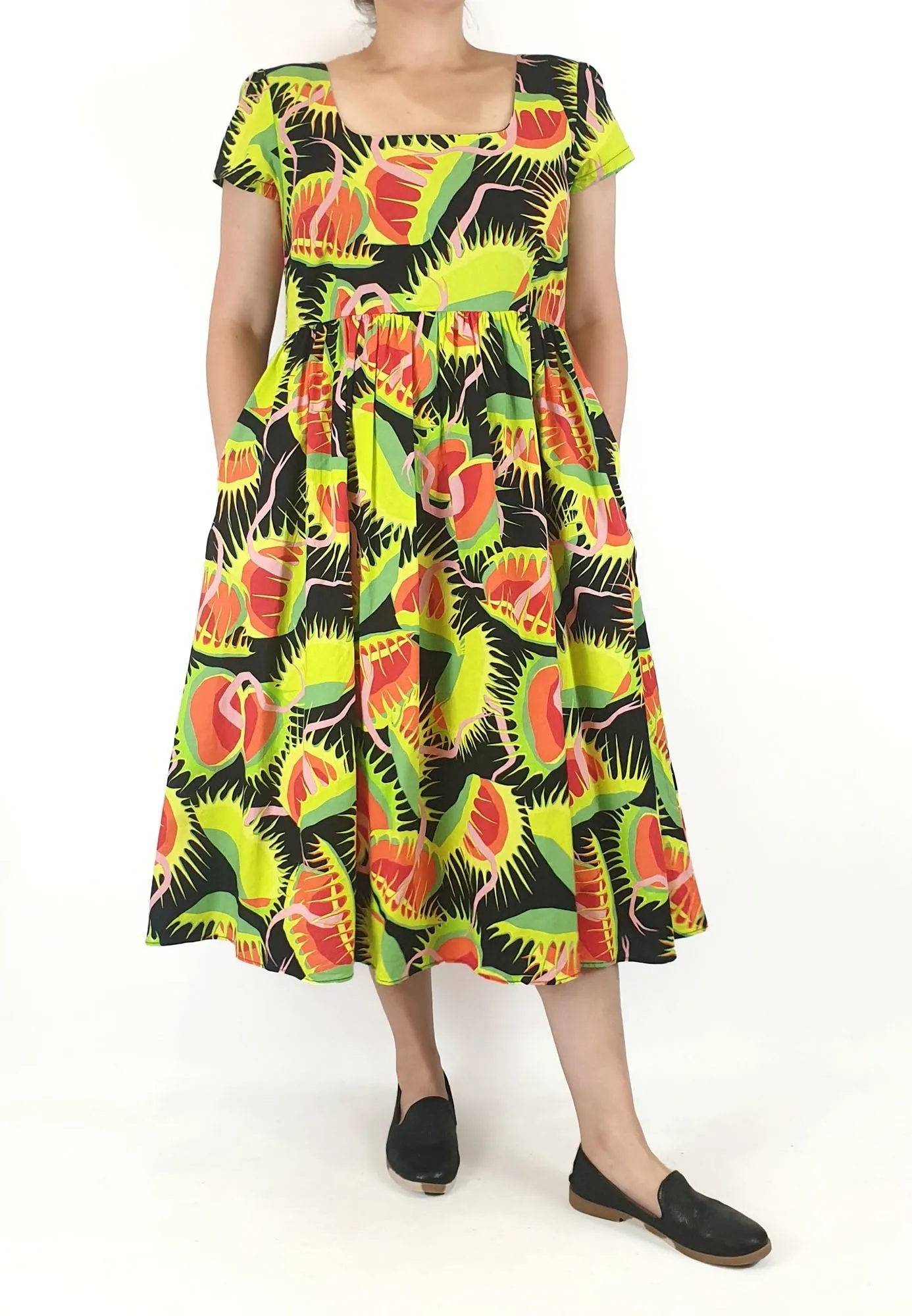 Black Friday venus fly trap print dress size 16
