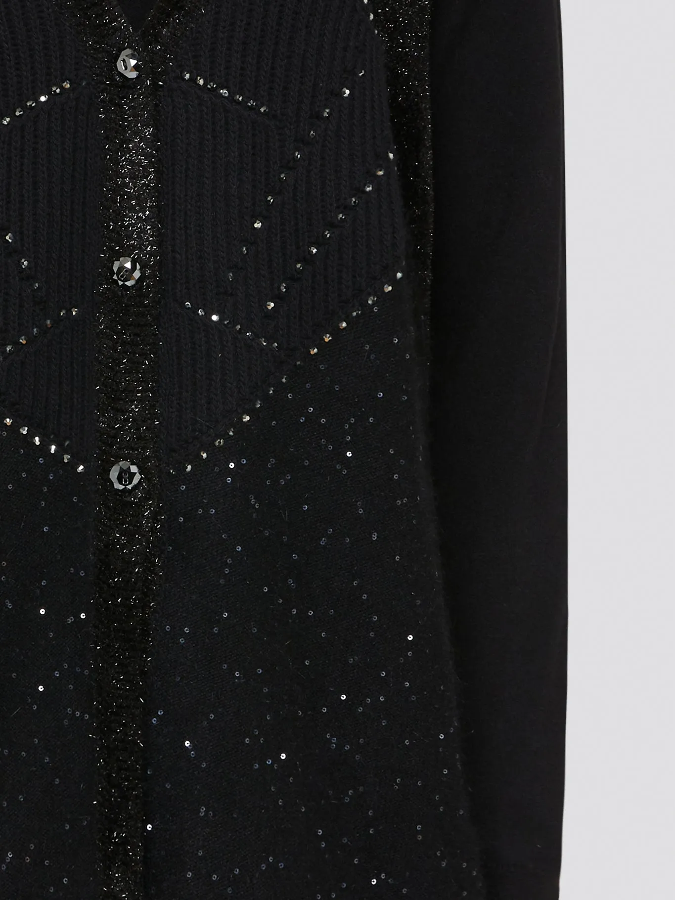 Black Studded Cardigan