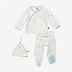 blue little bitty pretty one kimono set