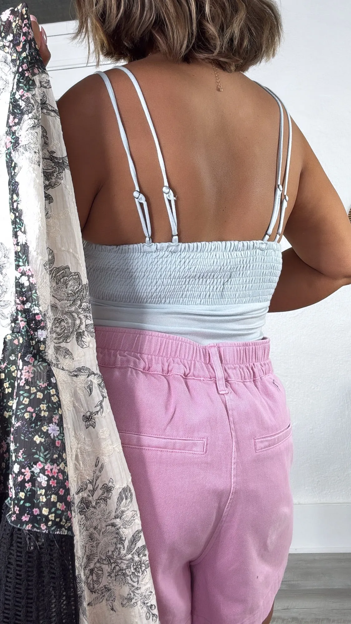 Boho Dreams Lace Bodysuit, Blue