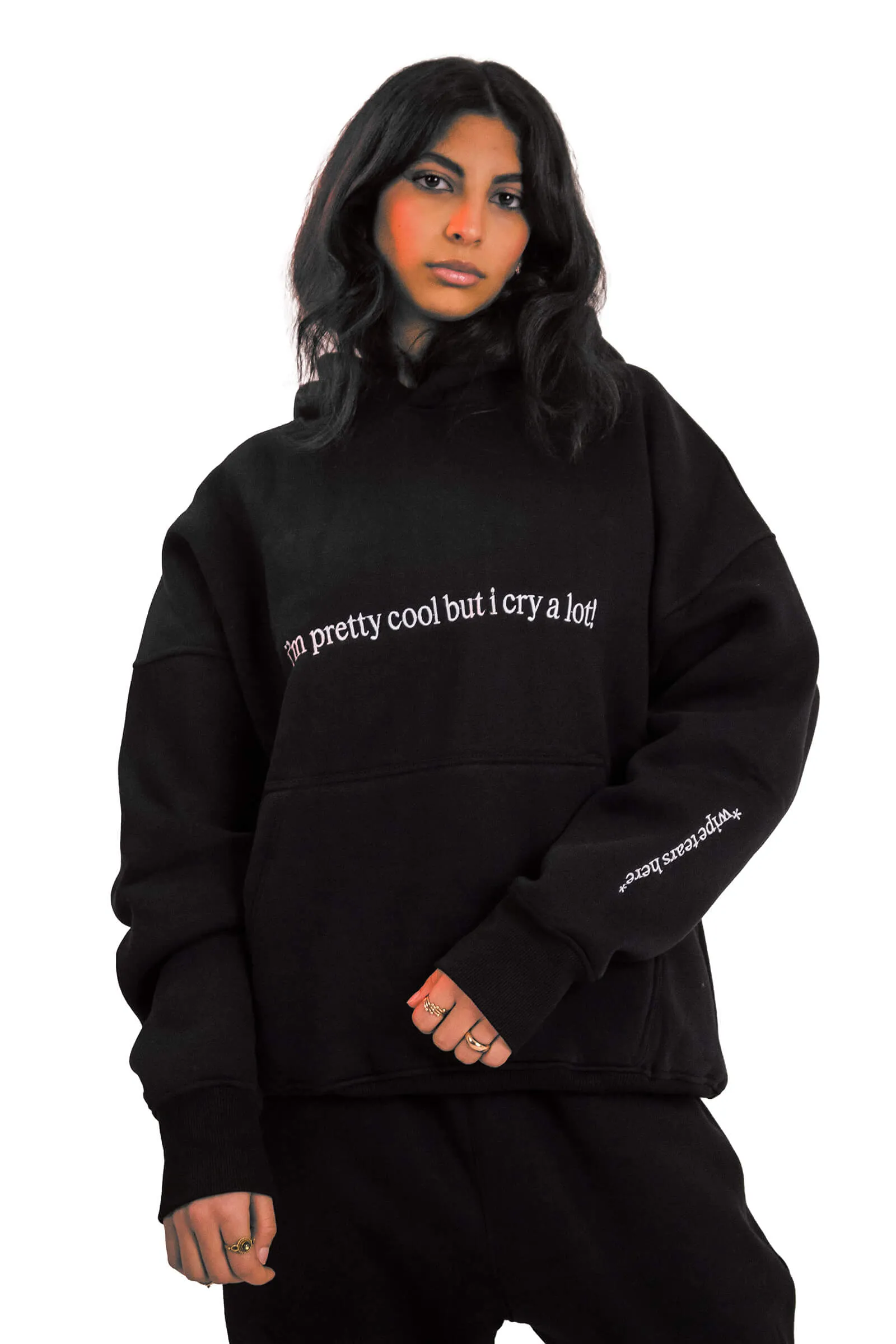 Bold & Chic Black Oversized Hoodie