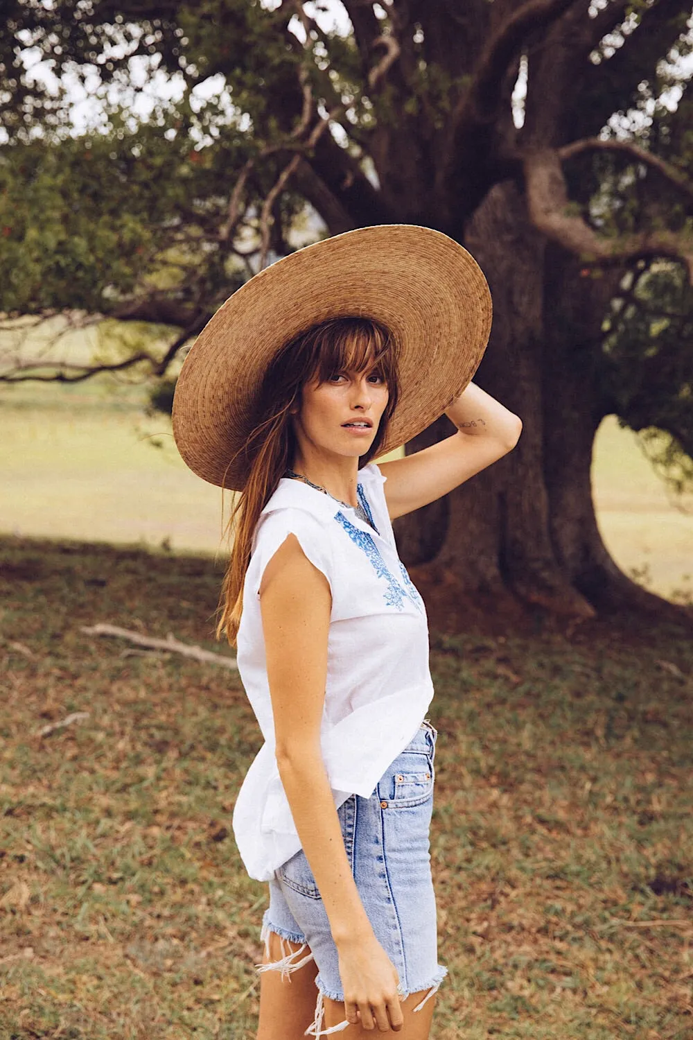 Bonita Blouse - Aqua