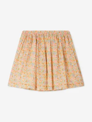 Bonpoint Girls Floral Suzon Skirt in Multicolour