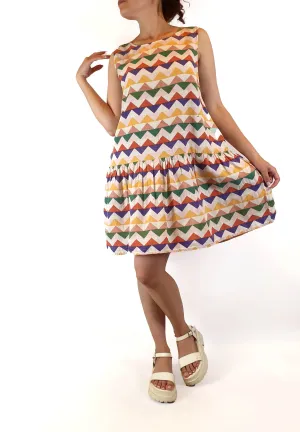 Boom Shankar colourful sleeveless dress size 10