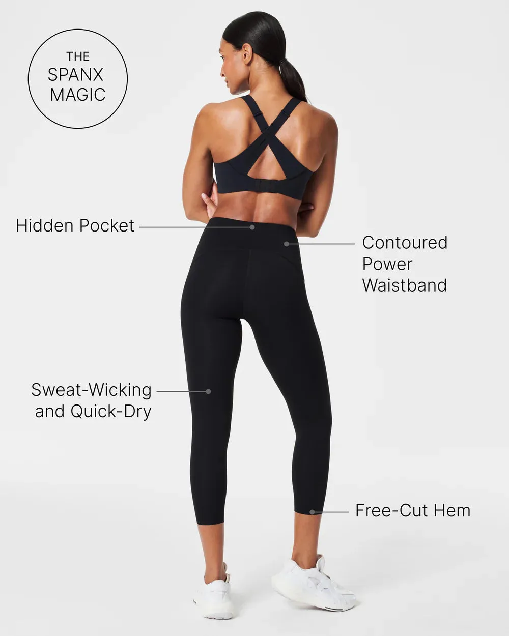Booty Boost 7/8 Leggings in Very Black
