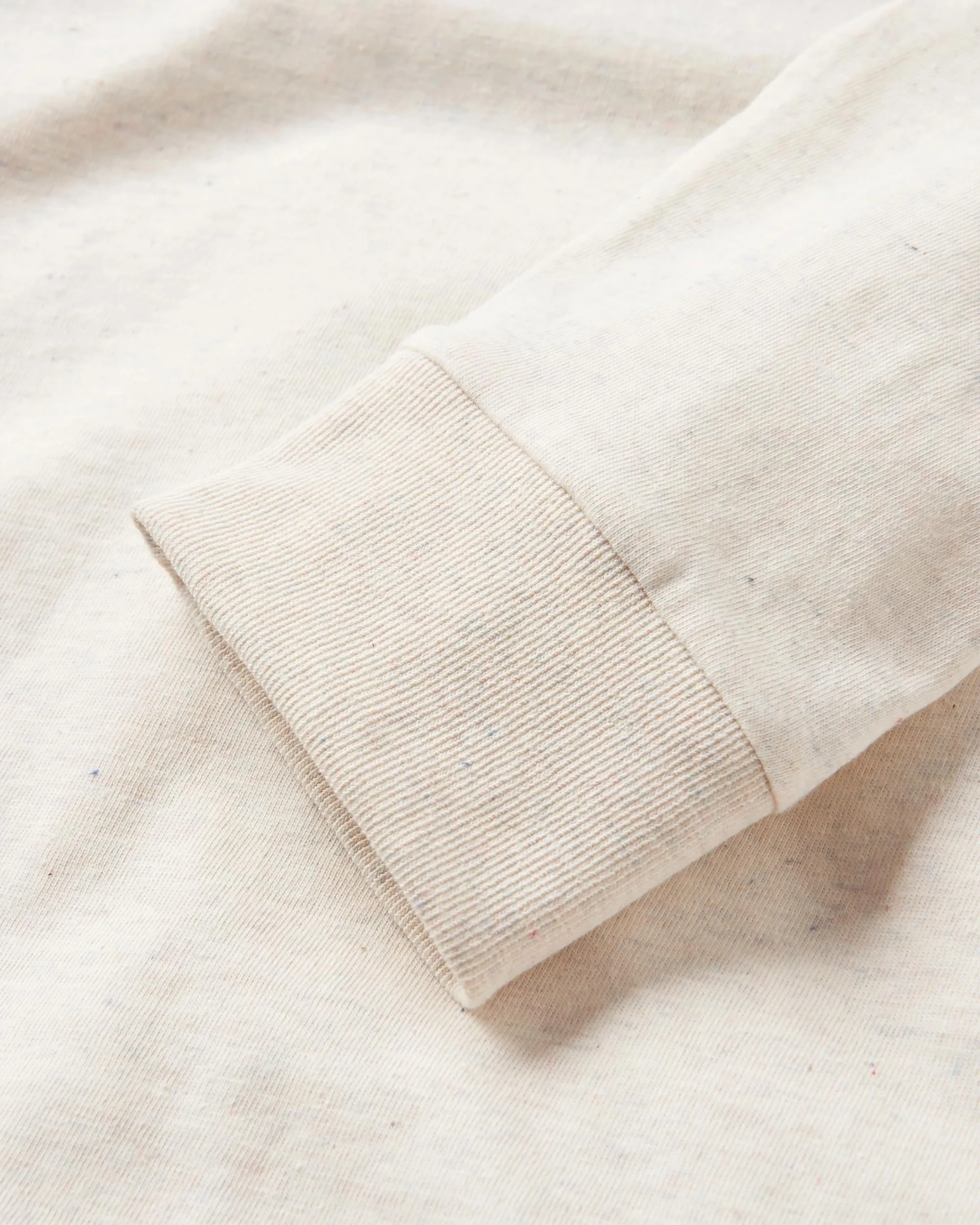 Breathe Recycled Cotton  LS T-Shirt - Milky Marl