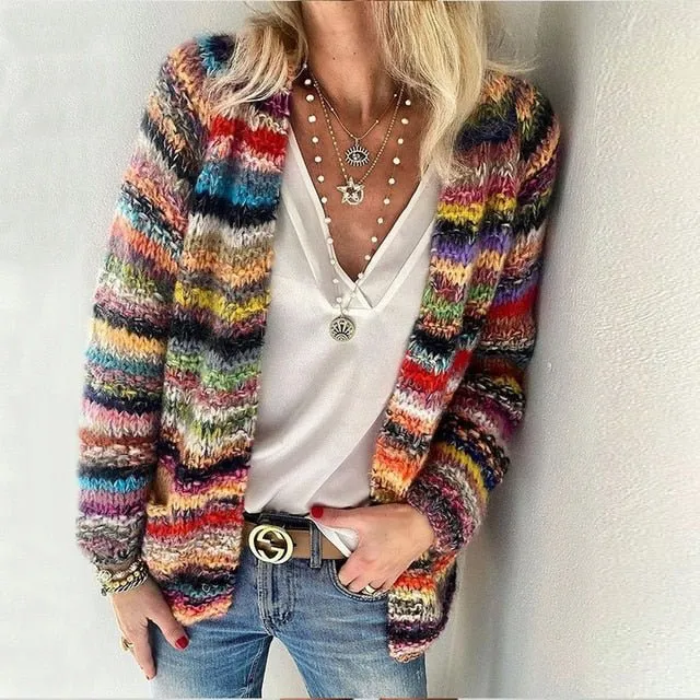 Brenda Vibrant Cosy Cardigan
