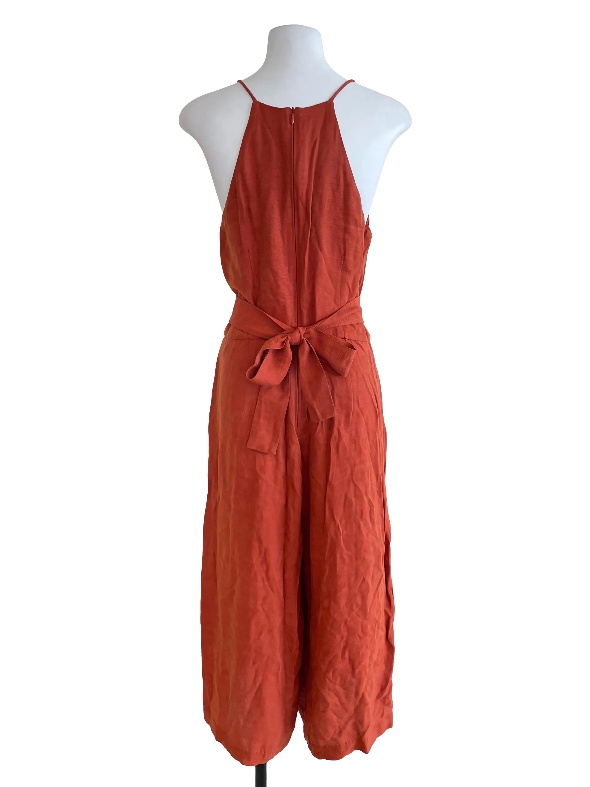Brick Orange Cami Jumpsuit