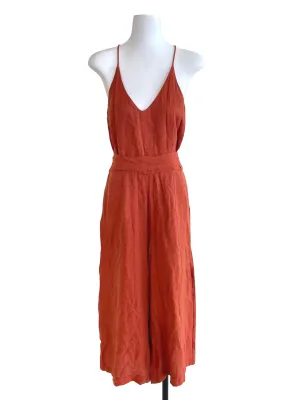 Brick Orange Cami Jumpsuit