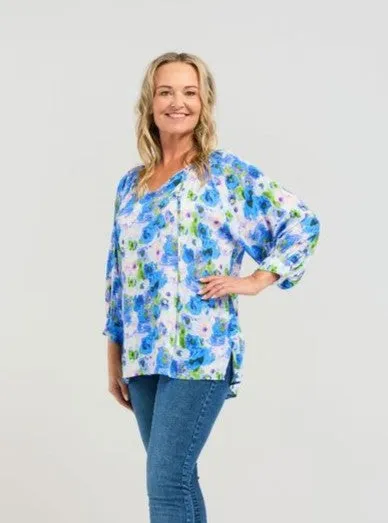 Bridie Top - Bright Ink