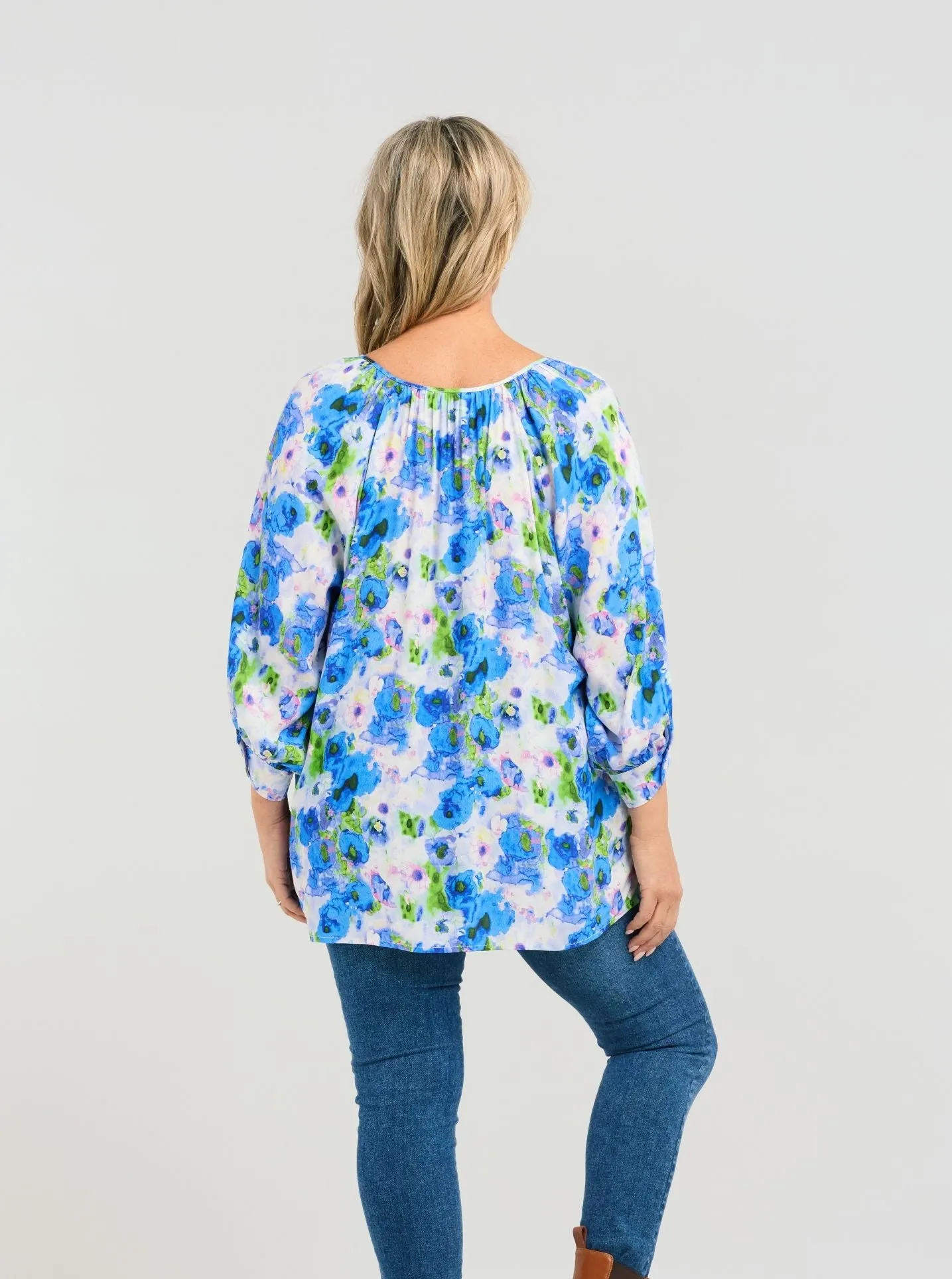 Bridie Top - Bright Ink