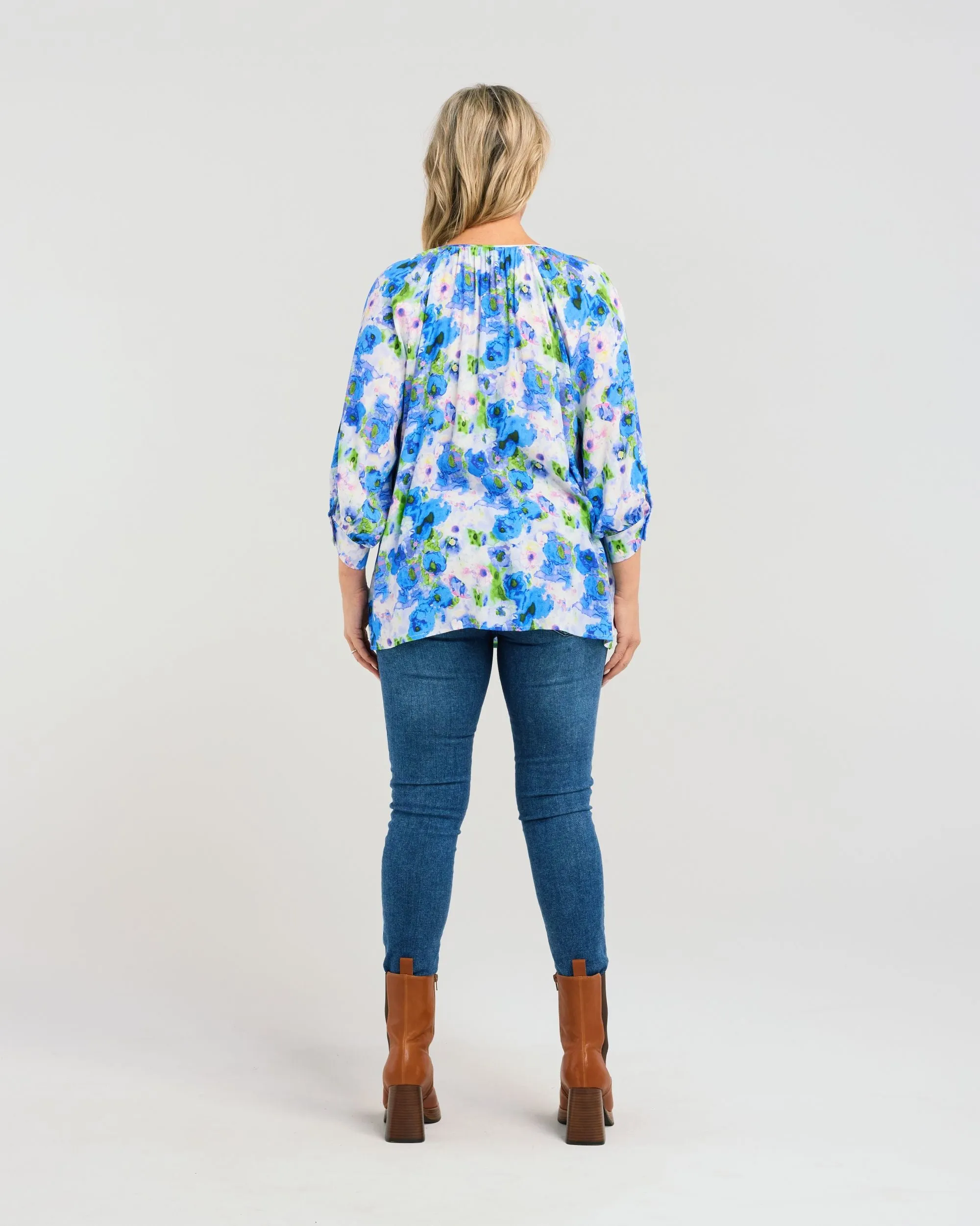 Bridie Top - Bright Ink