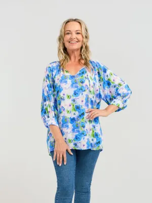 Bridie Top - Bright Ink