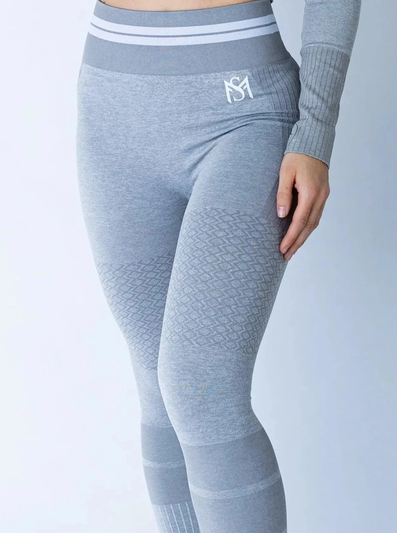 Bright Lines Light Grey Long Sleeve Set