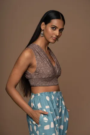 Brown Reversible Plunge Panache Bralette