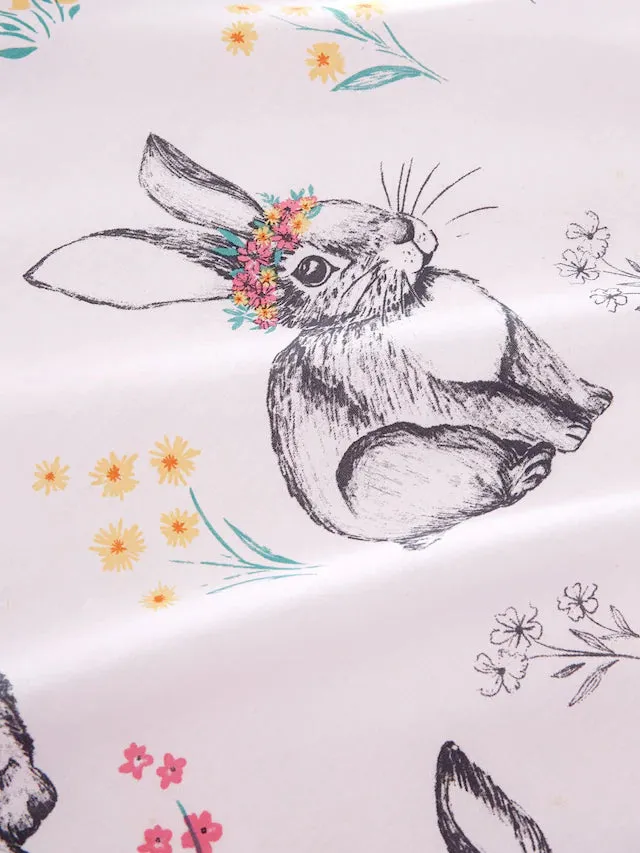 Bunny Tails Ditsy Flowers  Duvet Cover Set | Pink