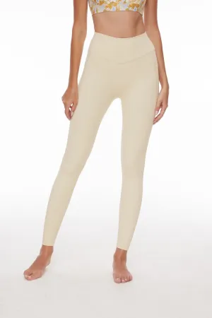 Buttercream Seamless High-Waisted Leggings for Women – Soft Neutral Tone Activewear for Everyday Movement