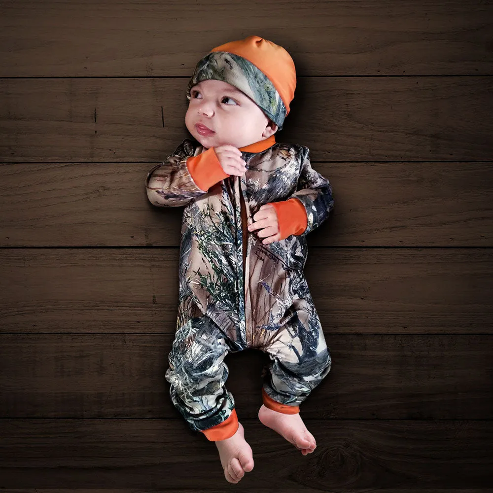 Camo Baby Zipper Jumpsuit