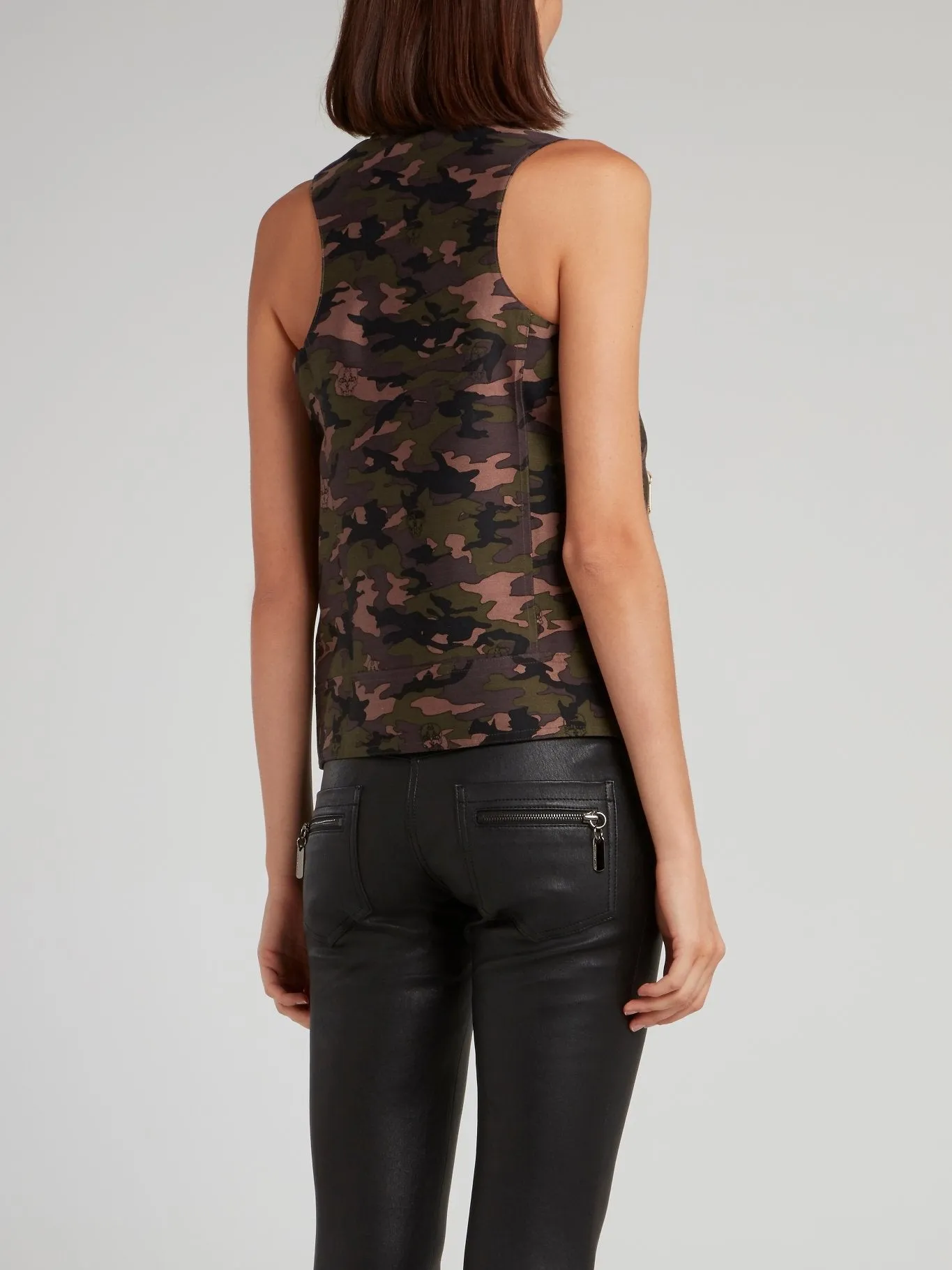 Camouflage Zip Up Gilet
