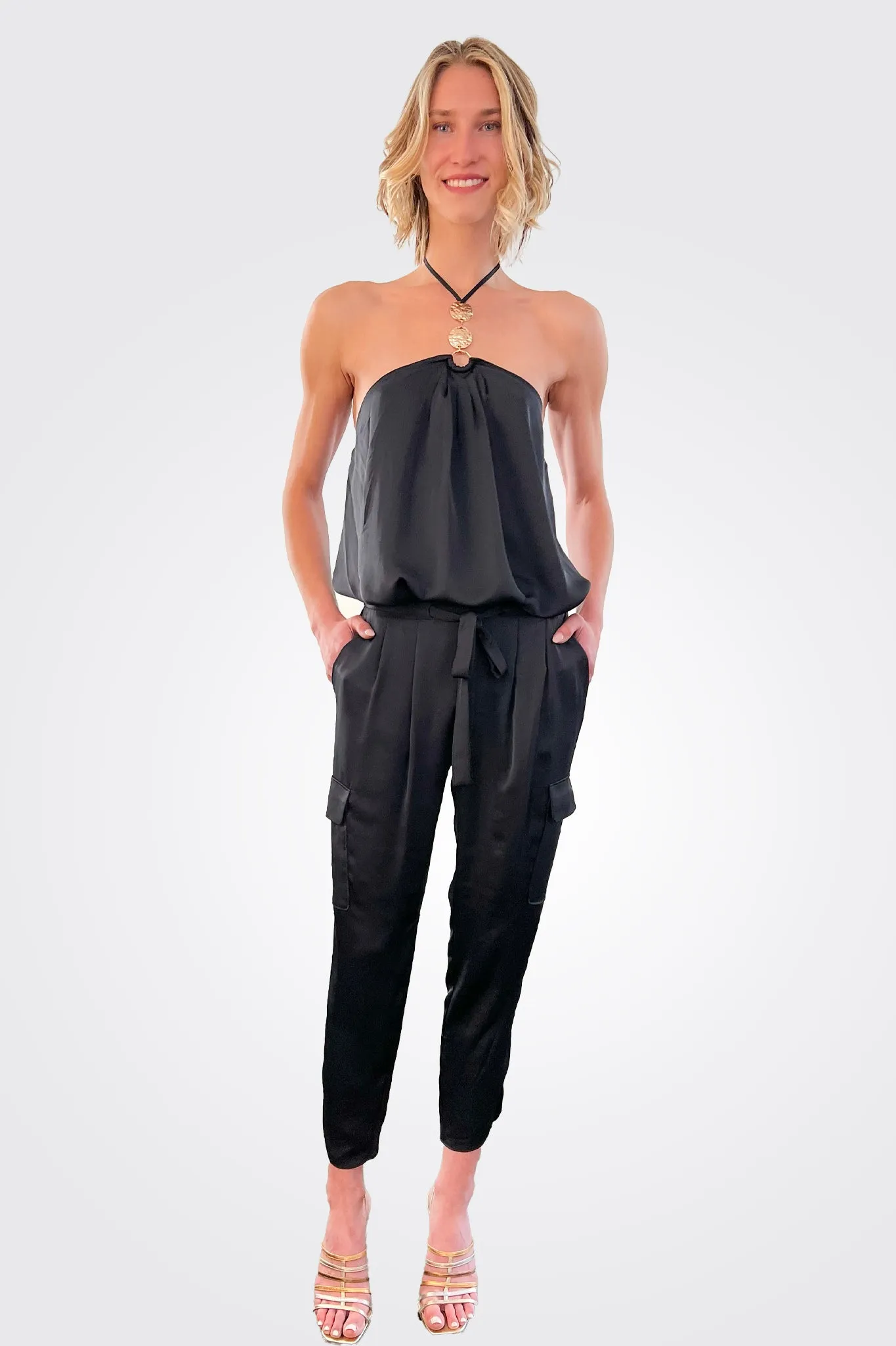 Carmen Halter Top - Black