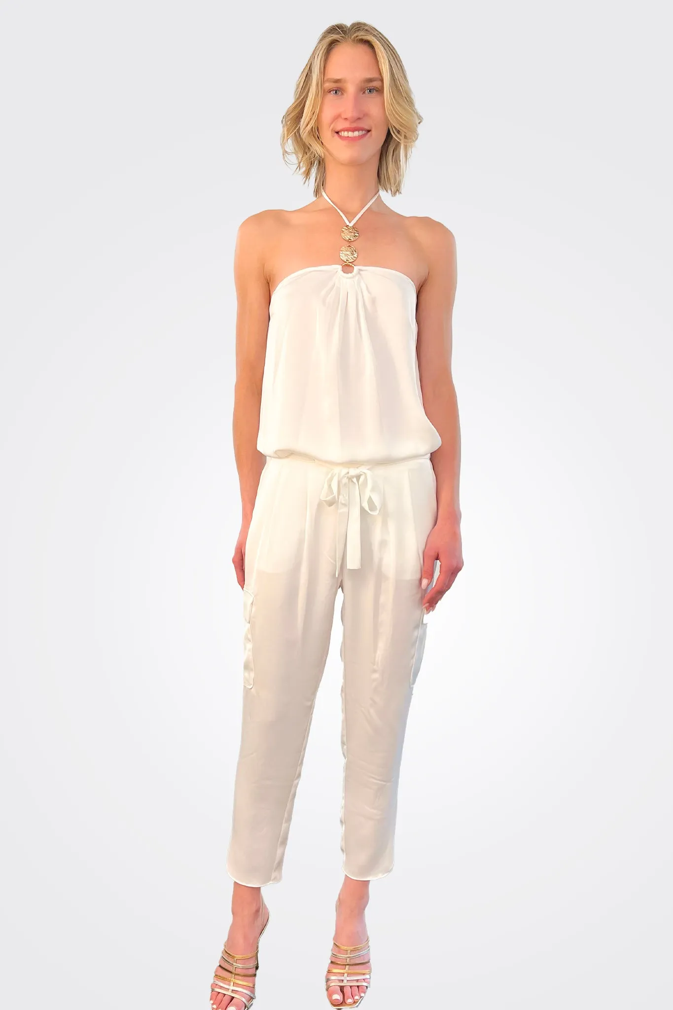 Carmen Halter Top - Ivory